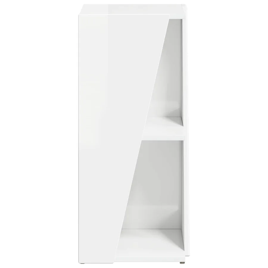 Étagère latérale Blanc brillant 33 x 32 x 70,5 cm - 6