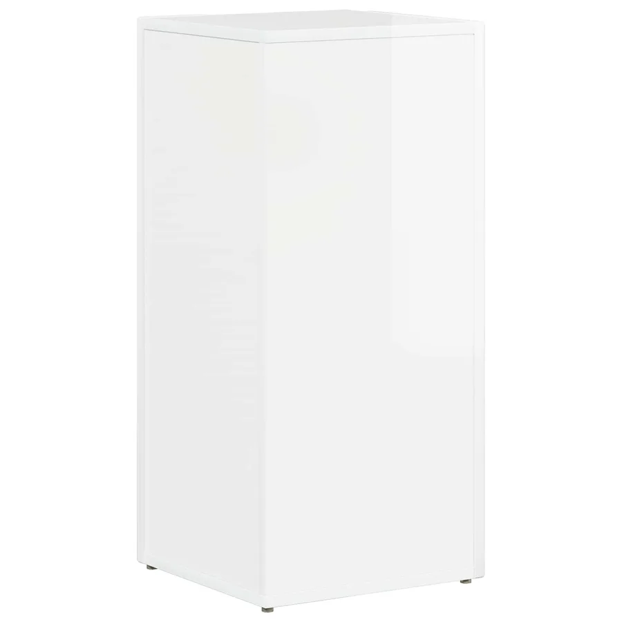 Étagère latérale Blanc brillant 33 x 32 x 70,5 cm - 7