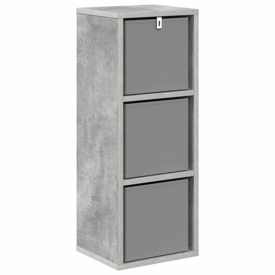 Buffet avec tiroir Gris béton 25,5 x 22 x 69,5 cm - 6
