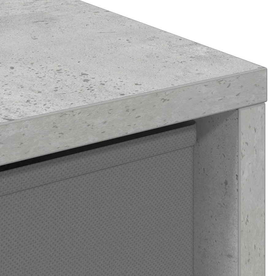 Buffet avec tiroir Gris béton 25,5 x 22 x 69,5 cm - 7