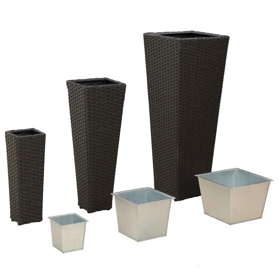 Ensemble d'extérieur 3 pcs Noir Métал - 6