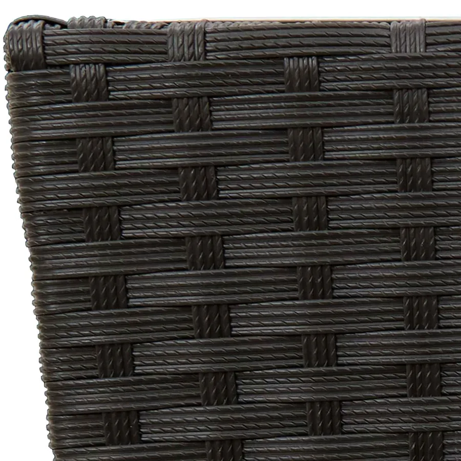 Ensemble d'extérieur 3 pcs Noir Métал - 9
