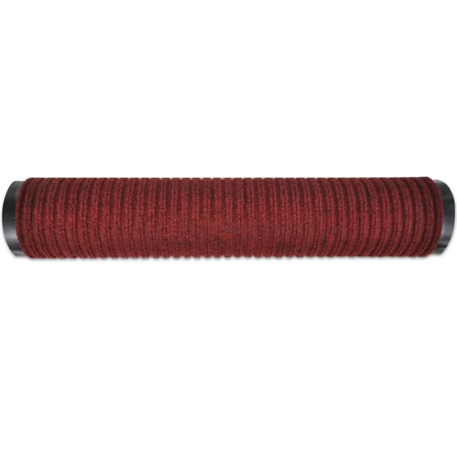 Tapis d'entrée rouge 90 x 120 cm PVC - 4