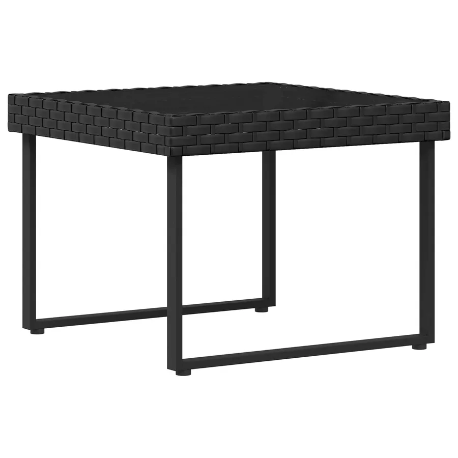 Ensemble de canapé de jardin avec coussin 2 pcs Noir et Crème - 5