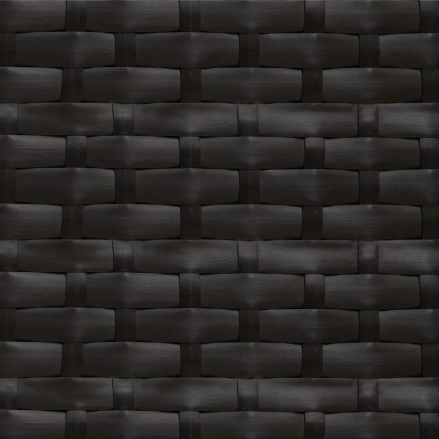 Ensemble de canapé de jardin avec coussin 2 pcs Noir et Crème - 9
