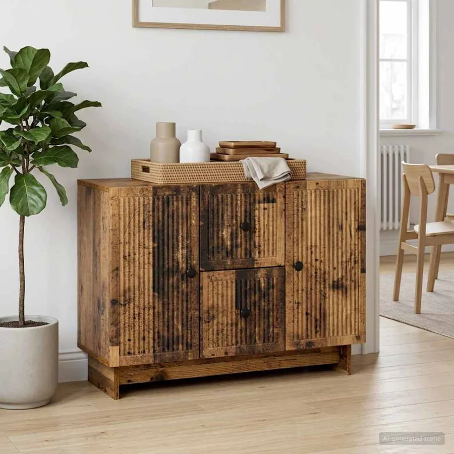 Buffet Bois ancien 89 x 34,5 x 60 cm Bois d'ingénierie