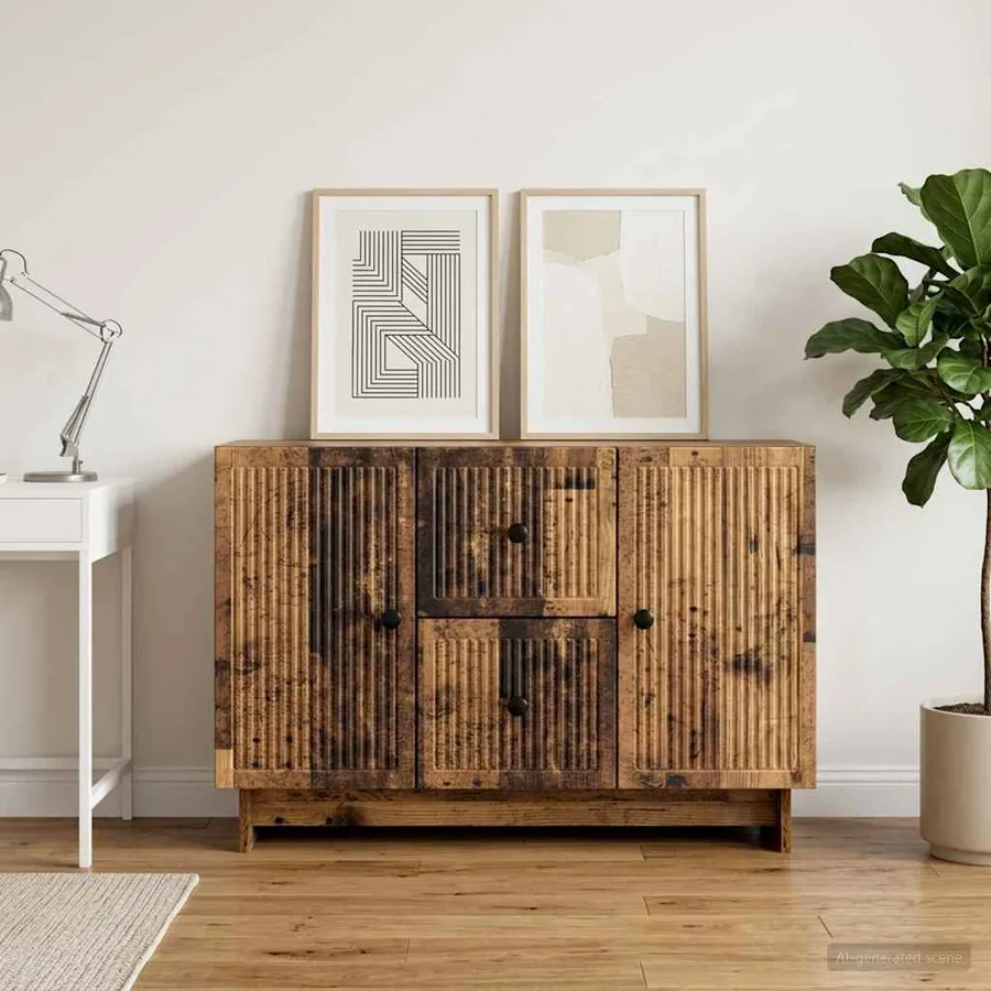 Buffet Bois ancien 89 x 34,5 x 60 cm Bois d'ingénierie - 4