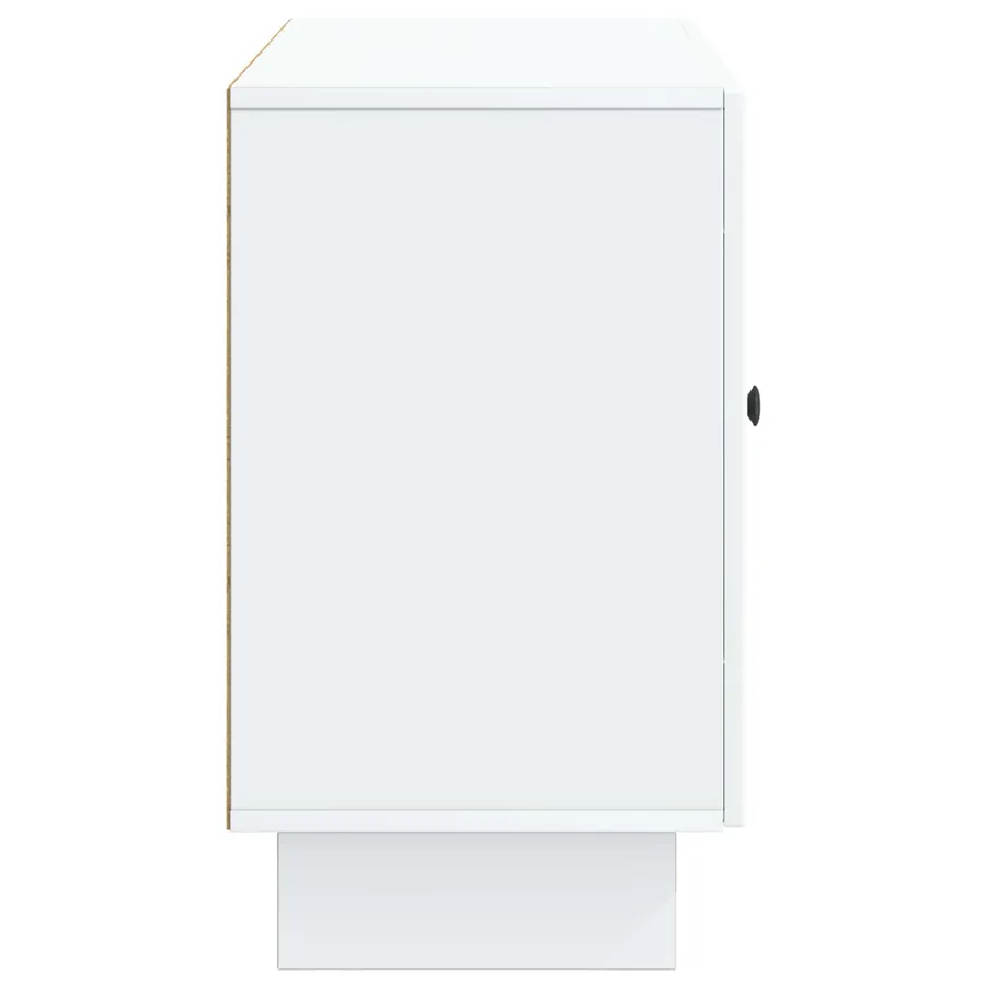 Buffet Blanc 89 x 34,5 x 60 cm Bois d'ingénierie - 7
