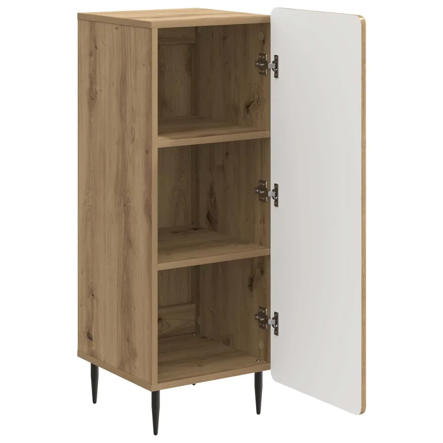 Buffet Chêne artisanal 34,5 x 33 x 92 cm Bois d'ingénierie - 5