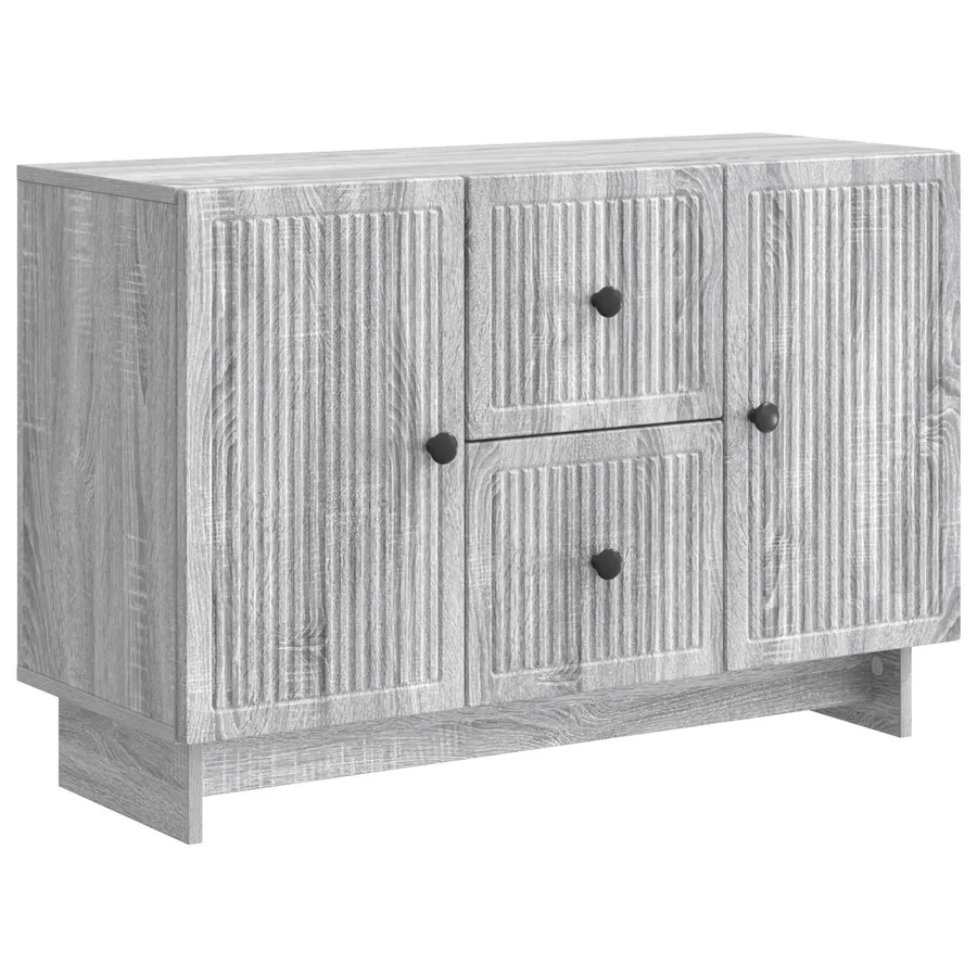 Buffet Sonoma gris 89 x 34,5 x 60 cm Bois d'ingénierie - 2