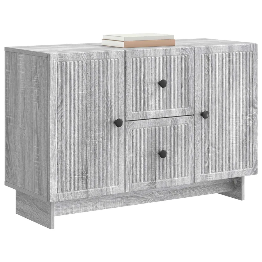 Buffet Sonoma gris 89 x 34,5 x 60 cm Bois d'ingénierie - 3