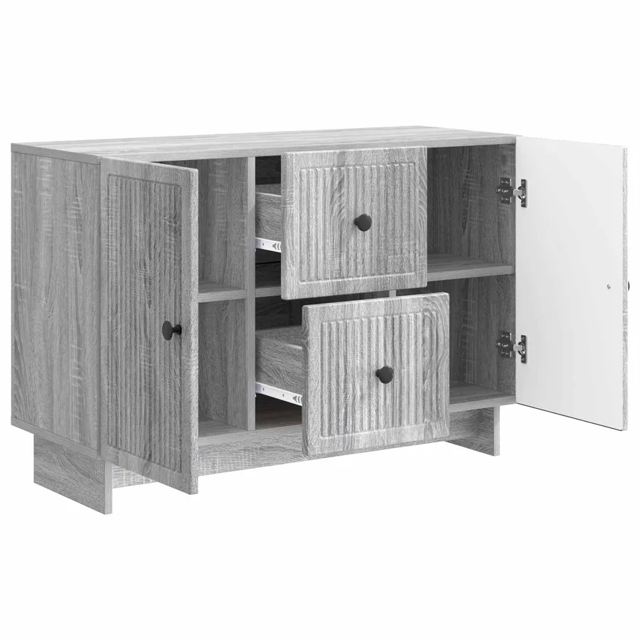 Buffet Sonoma gris 89 x 34,5 x 60 cm Bois d'ingénierie - 5