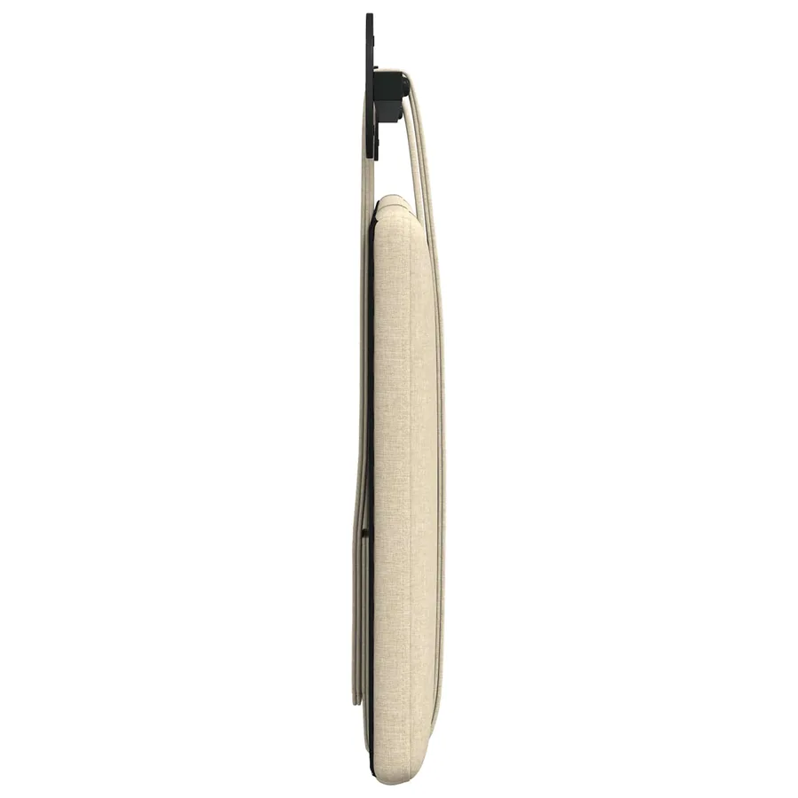 Tête de lit suspendue Crème Tissu - 6