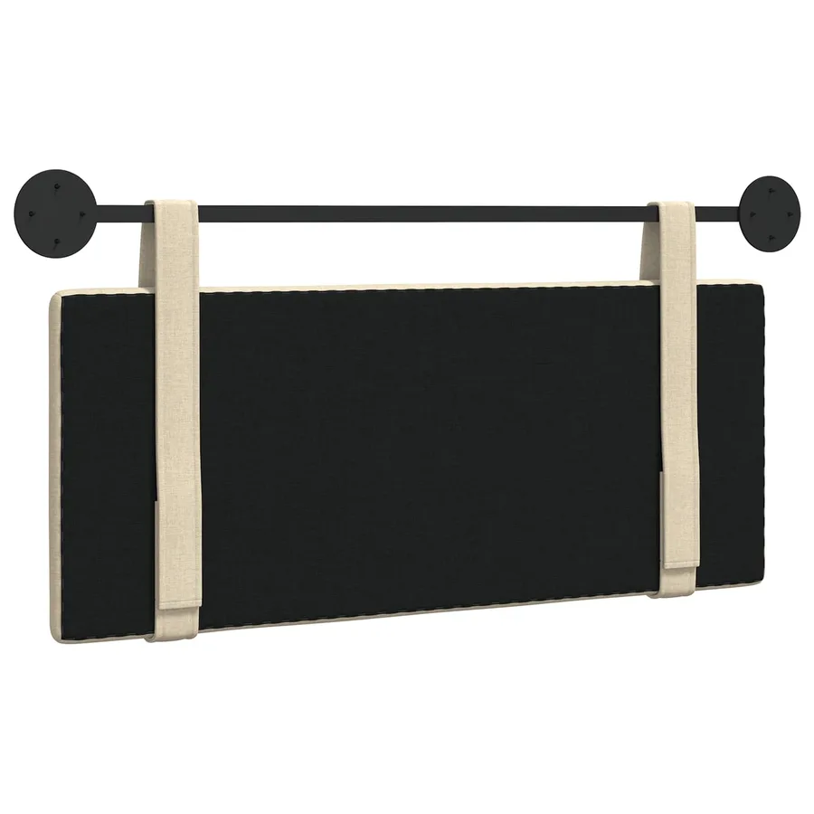 Tête de lit suspendue Crème Tissu - 7
