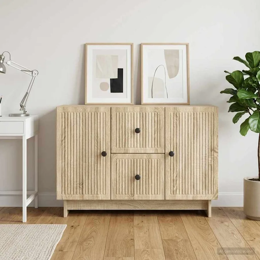 Buffet Chêne Sonoma 89 x 34,5 x 60 cm Bois d'ingénierie