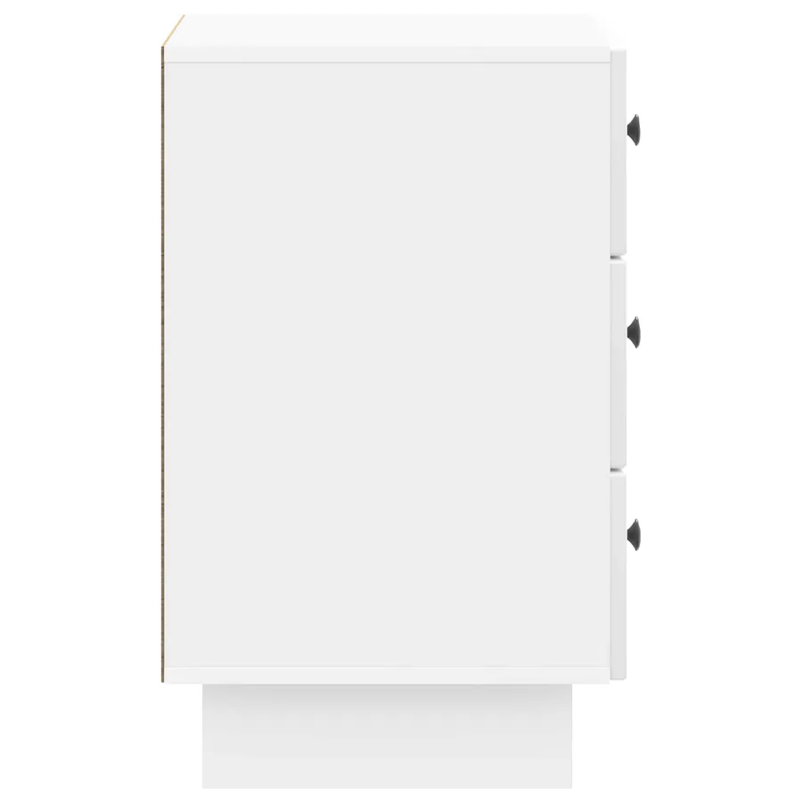 Cabinet de chevet avec tiroir Blanc brillant 43 x 41 x 66,5 cm - 6