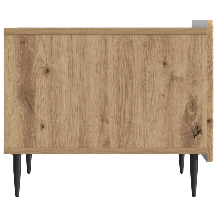 Table basse Chêne artisanal 49 x 50 x 42 cm Bois d'ingénierie - 6