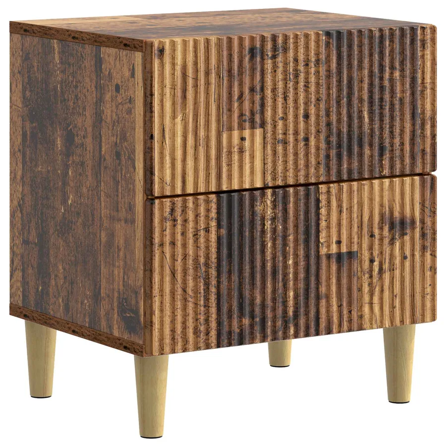 Cabinet de chevet 2 pcs Bois ancien 43 x 34,5 x 48 cm - 5