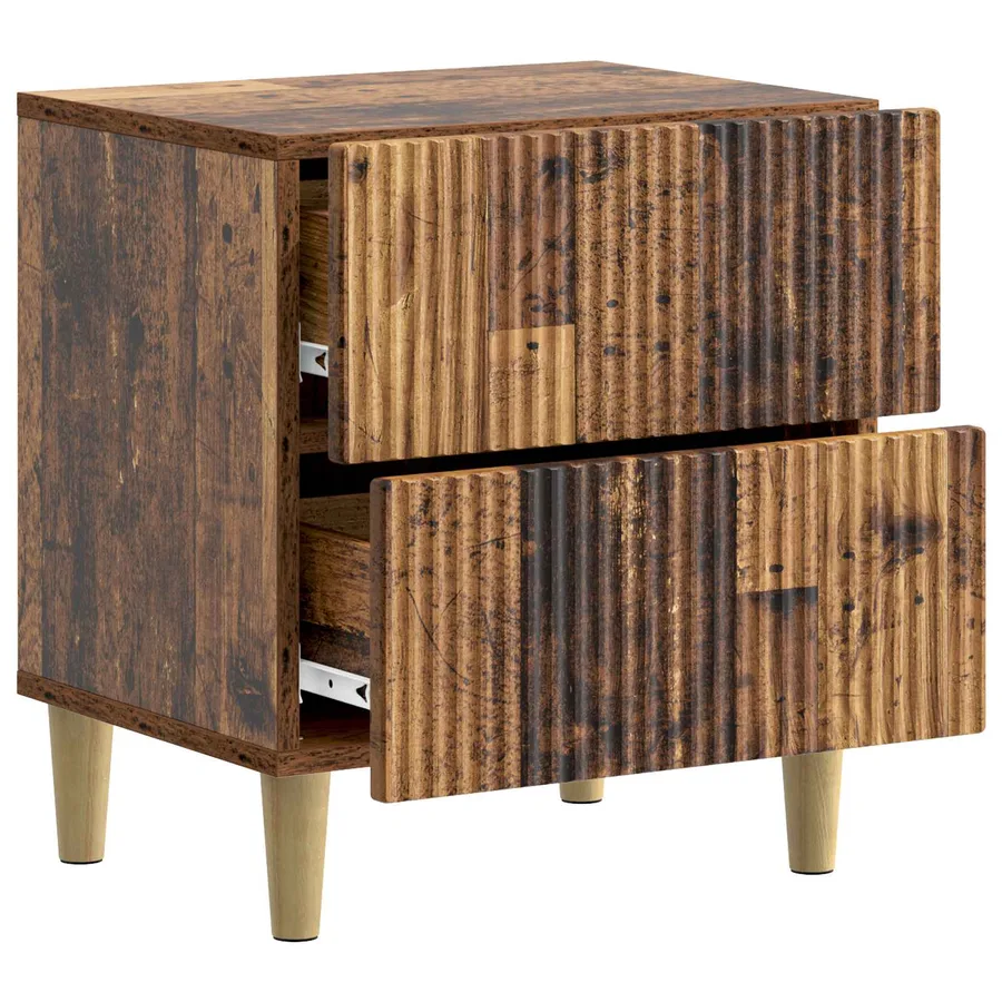 Cabinet de chevet 2 pcs Bois ancien 43 x 34,5 x 48 cm - 6