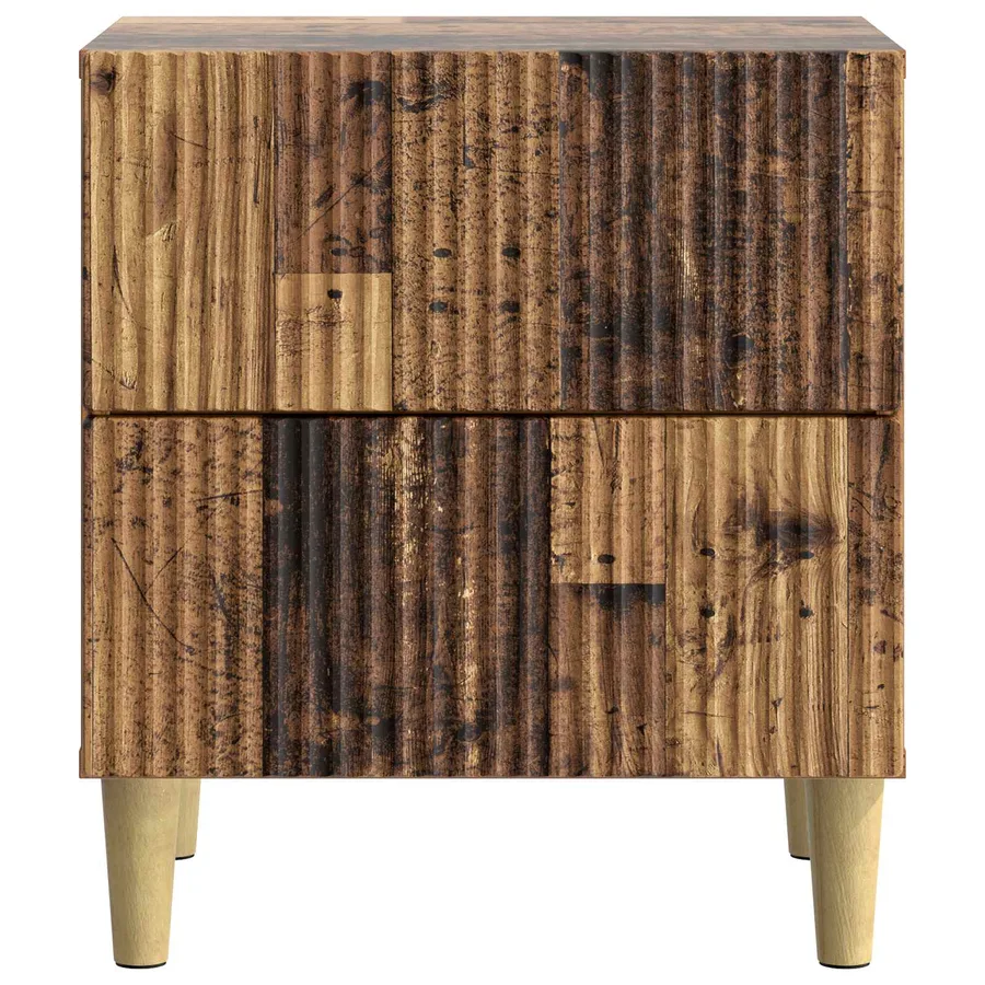 Cabinet de chevet 2 pcs Bois ancien 43 x 34,5 x 48 cm - 7