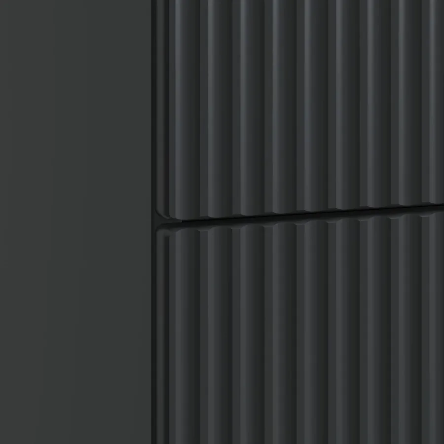 Cabinet de chevet avec tiroir 2 pcs Noir 43 x 34,5 x 48 cm - 8
