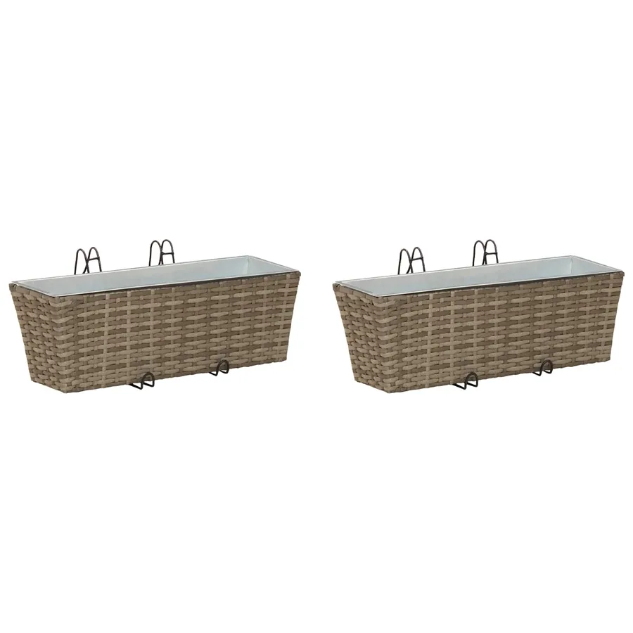 Garde-Corps 2 pcs 50 x 17 x 17 cm Métал - 2