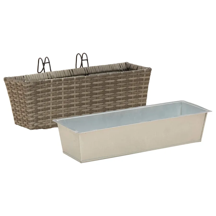 Garde-Corps 2 pcs 50 x 17 x 17 cm Métал - 4