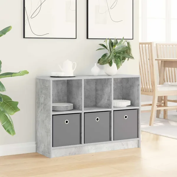 Buffet avec tiroir Gris béton 88,5 x 27,5 x 63,5 cm