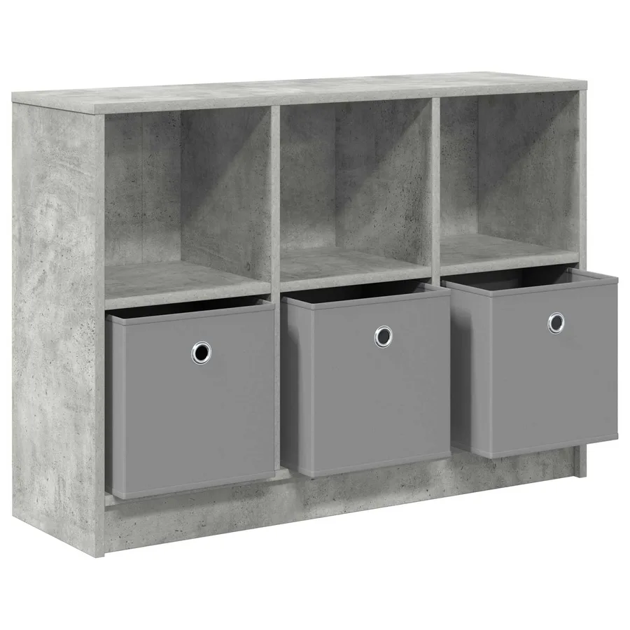 Buffet avec tiroir Gris béton 88,5 x 27,5 x 63,5 cm - 5