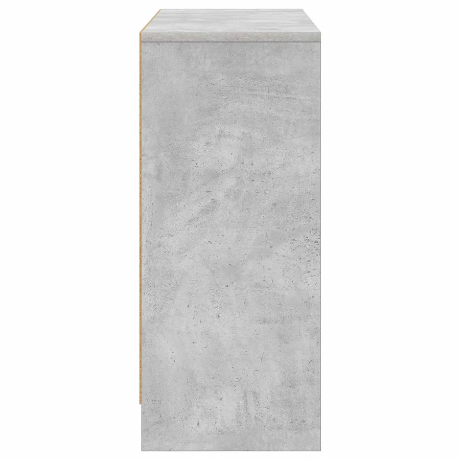 Buffet avec tiroir Gris béton 88,5 x 27,5 x 63,5 cm - 7