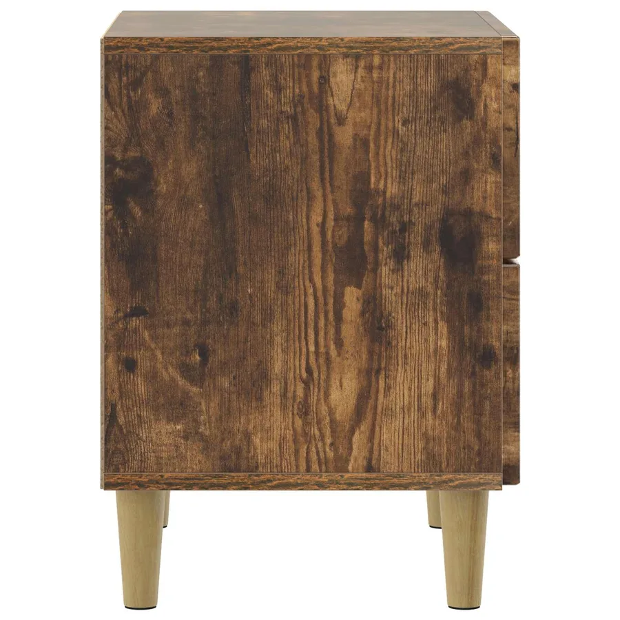 Cabinet de chevet avec tiroir Chêne fumé 43 x 34,5 x 48 cm - 6