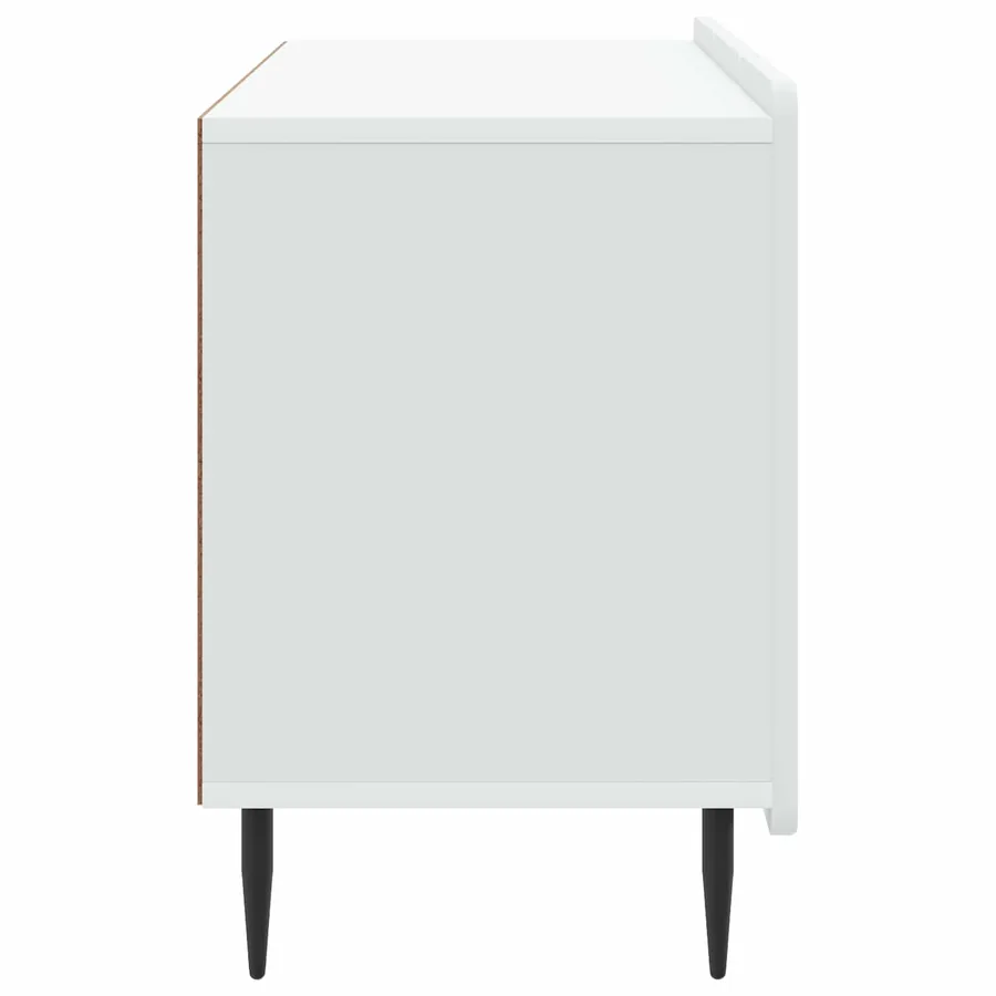 Meuble TV Blanc 99 x 34,5 x 52 cm Bois d'ingénierie - 7