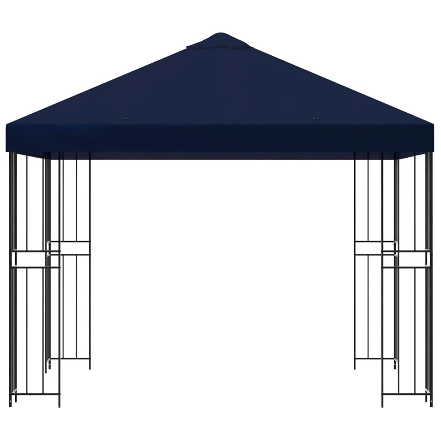 Pavillon 3 x 3 m Bleu Polyester et Acier 190 gsm - 4