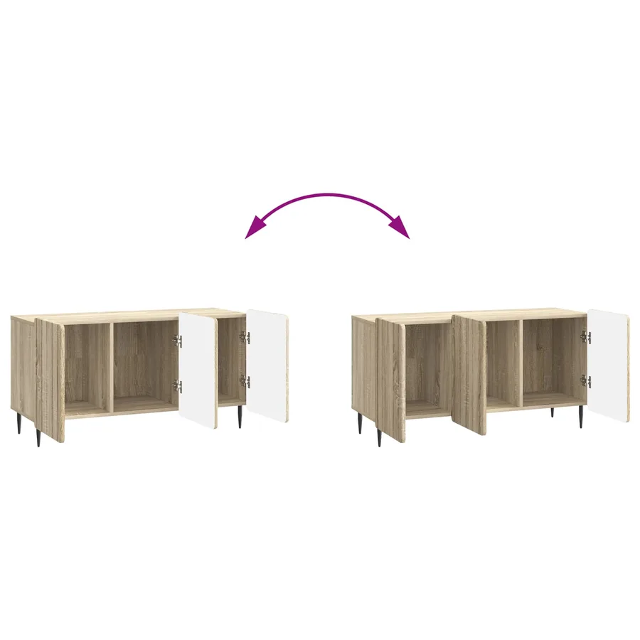 Meuble TV Chêne Sonoma 99 x 34,5 x 52 cm Bois d'ingénierie - 11
