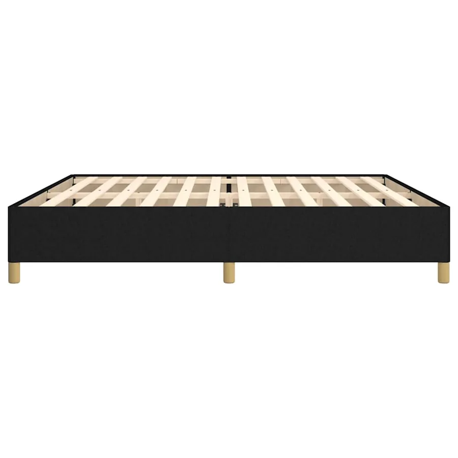 Cadre de lit sans matelas noir 200x200 cm tissu - 6