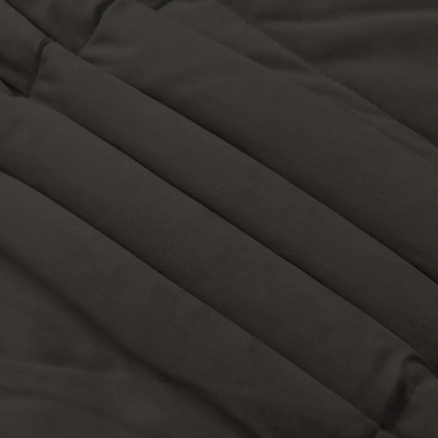 Duvet d'été simple Matelassé Anthracite 135 x 200 cm Microfibre - 7