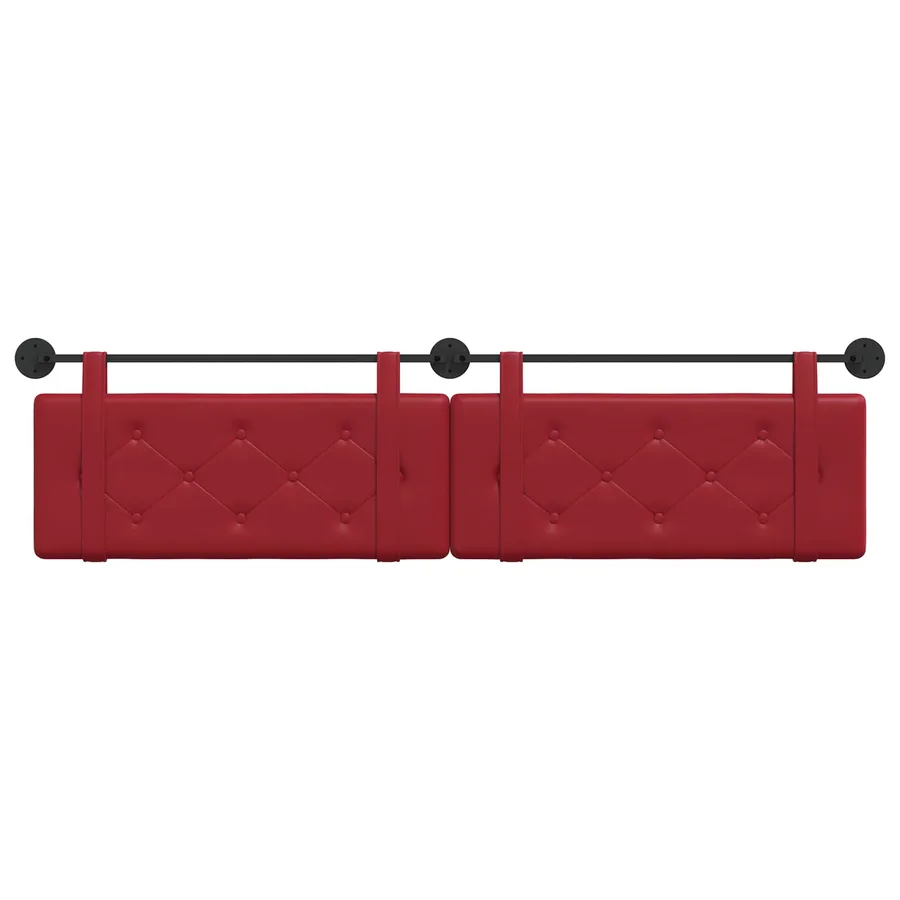 Tête de lit suspendue Bordeaux Simili cuir - 5