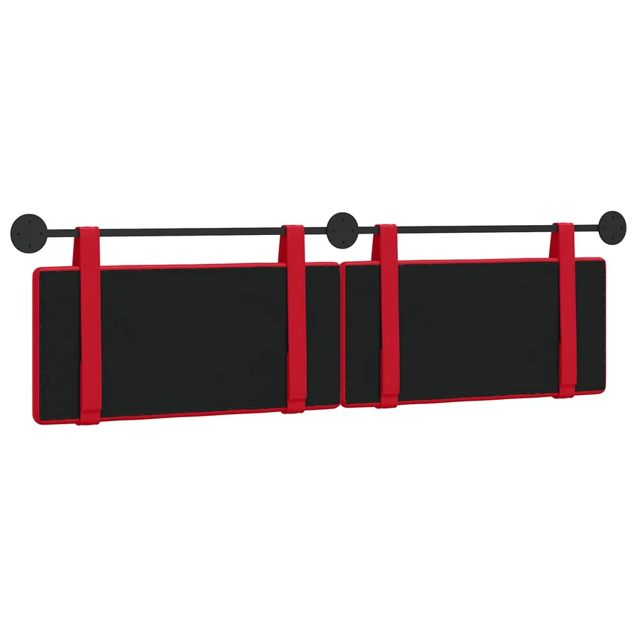 Tête de lit suspendue Rouge Simili cuir - 7
