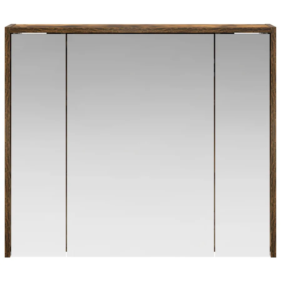 Armoire Miroir de Salle de Bain Chêne fumé 73,5 x 16 x 62,5 cm - 5