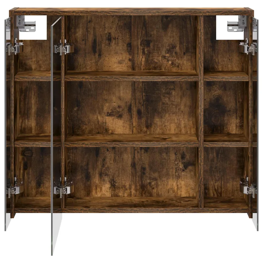 Armoire Miroir de Salle de Bain Chêne fumé 73,5 x 16 x 62,5 cm - 6