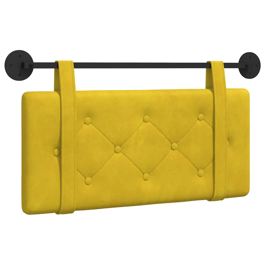 Tête de lit suspendue Jaune Velours - 2