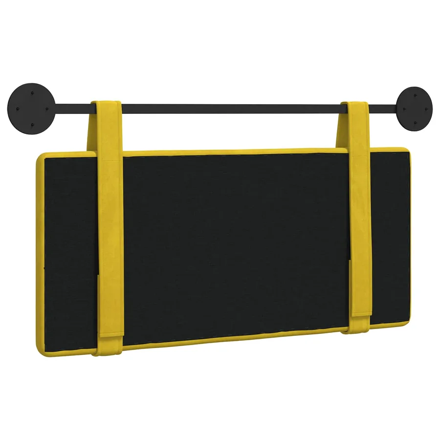 Tête de lit suspendue Jaune Velours - 7
