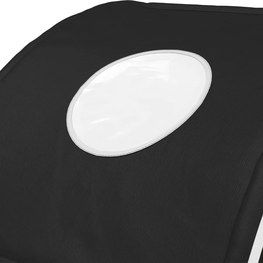 Tunnel de lit 2 pcs Noir 211 x 67,5 x 2 cm Polyester - 9