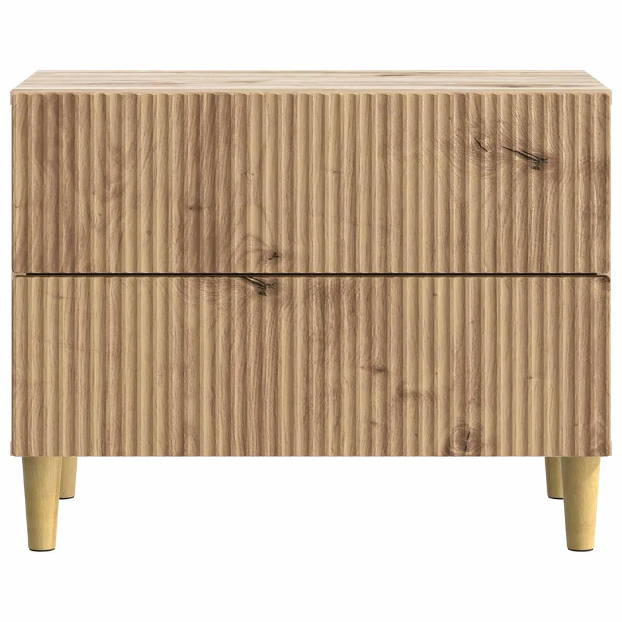 Cabinet de chevet Chêne artisanal 62 x 34,5 x 48 cm - 5