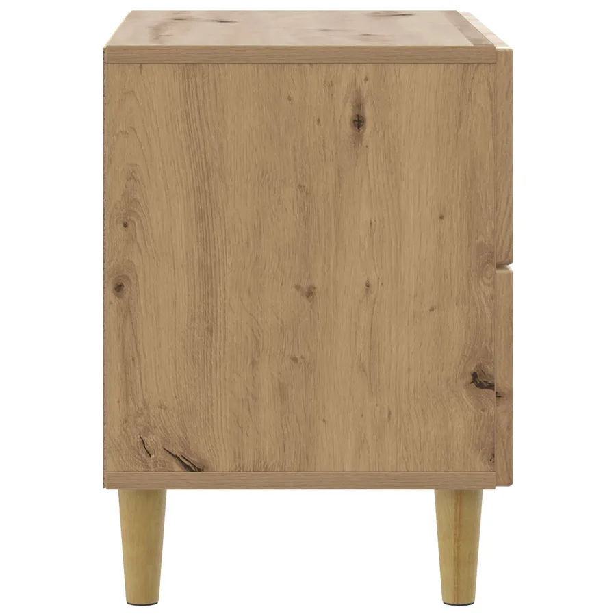 Cabinet de chevet Chêne artisanal 62 x 34,5 x 48 cm - 6