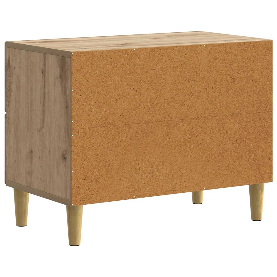 Cabinet de chevet Chêne artisanal 62 x 34,5 x 48 cm - 7