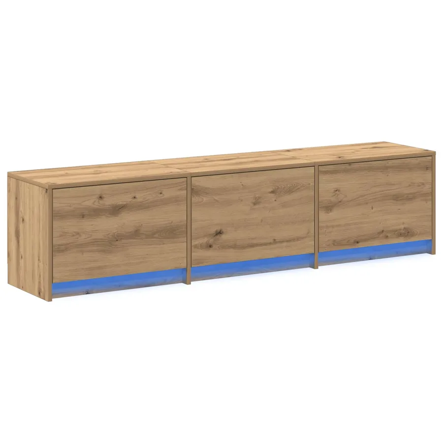 Meuble TV Chêne artisanal Bois d'ingénierie - 2
