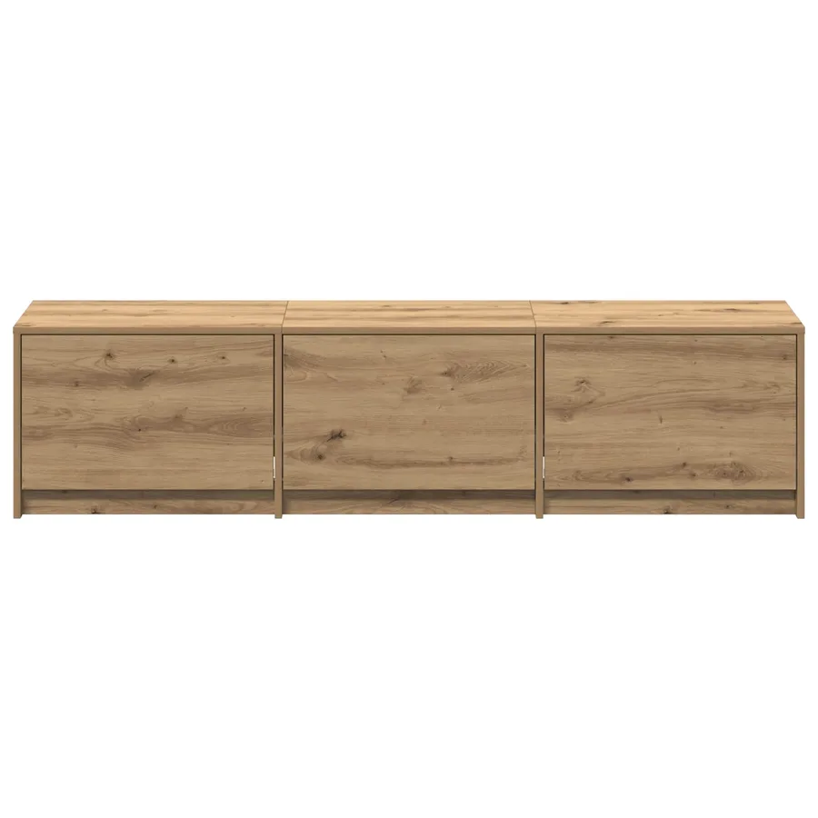 Meuble TV Chêne artisanal Bois d'ingénierie - 7