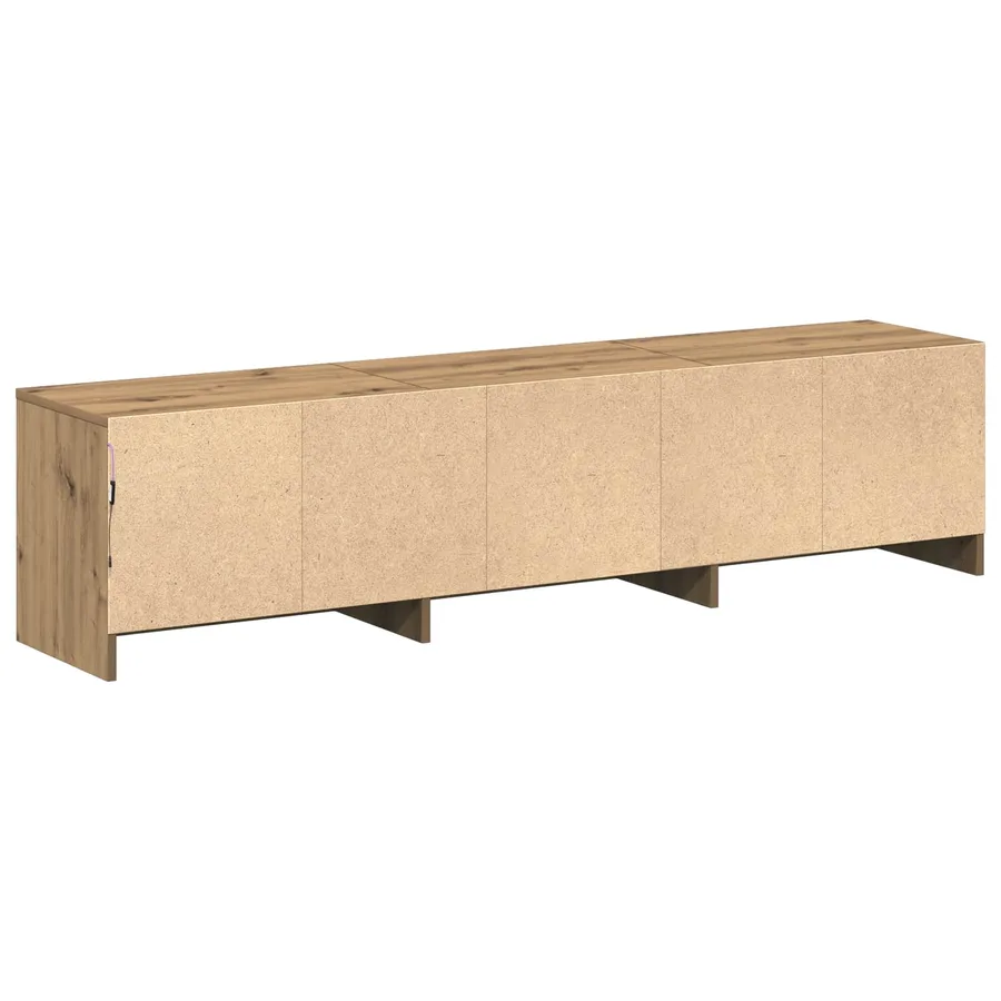 Meuble TV Chêne artisanal Bois d'ingénierie - 9