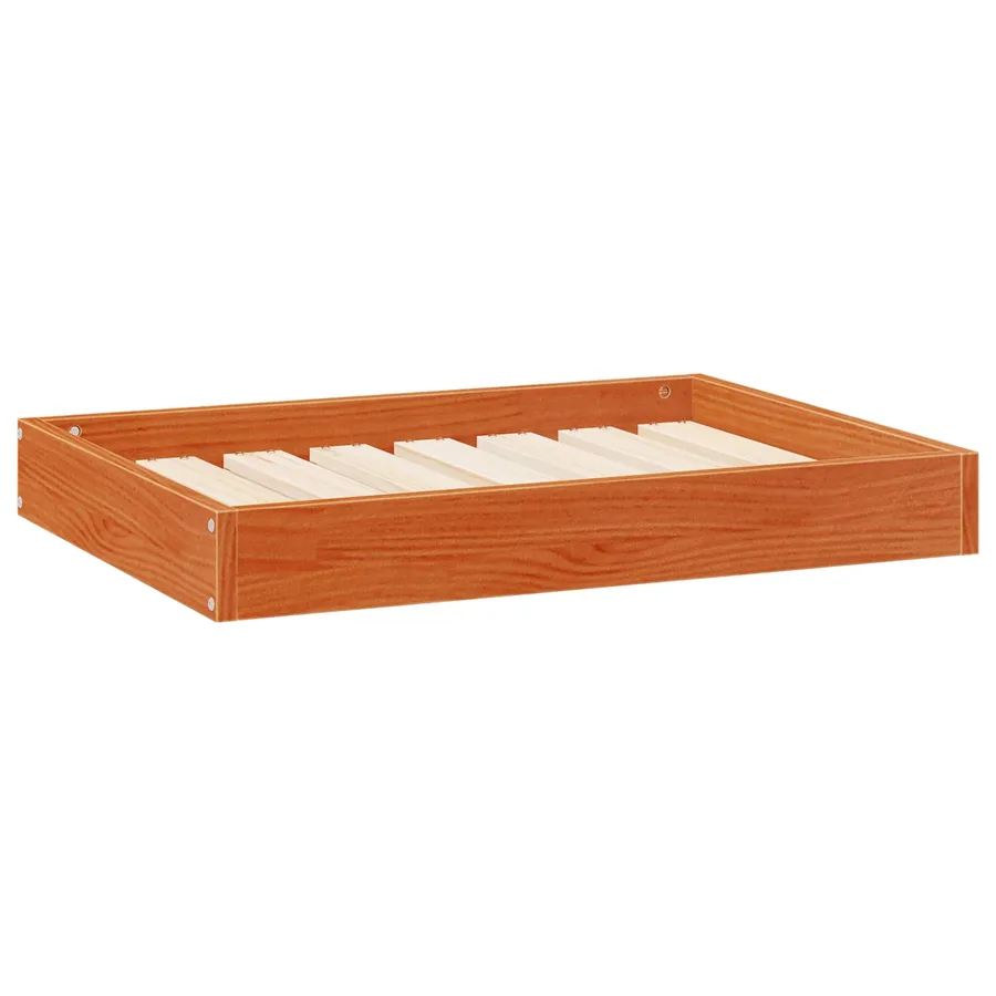 Lit pour Chien Cire marron 72 x 54 x 9 cm Bois de Pin Massif - 2